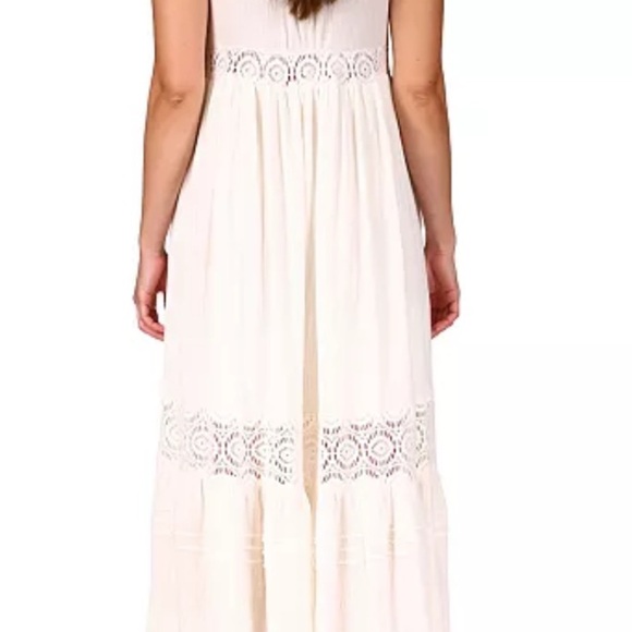 Sanctuary Lace Maxi Dress in Muslin Cream nwt size m - Picture 8 of 8